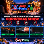 Jolly Pixels Christmas LED Car Sign